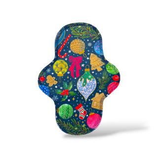 CLOTH LINER LARGE "Ditsy Holiday" (Plush Polartec)