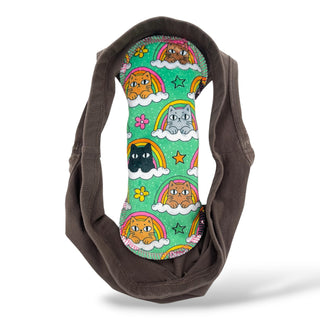 CLOTH LINER LARGE "Grumpy Cat" (Velvet Minky)
