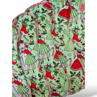CLOTH PAD "Holly Jolly" (Velvet Minky)