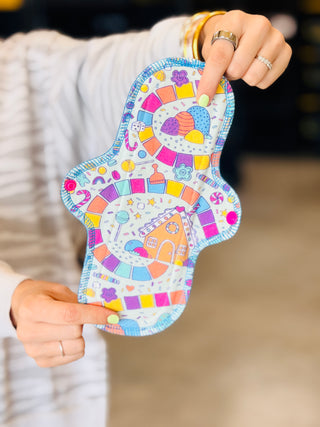 CLOTH PAD "Sweet Moves" (Natural Organic Cotton)