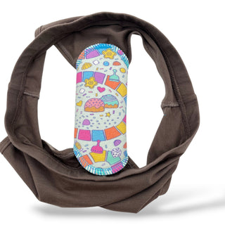 CLOTH LINER SMALL "Sweet Moves"  (Natural Organic Cotton)