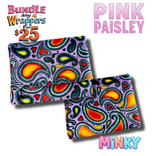 WRAPPER PINK PAISLEY (MINKY)