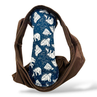 CLOTH PAD "Polar Zodiacs" (Natural Organic Cotton)