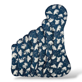 CLOTH PAD "Polar Zodiacs" (Natural Organic Cotton)