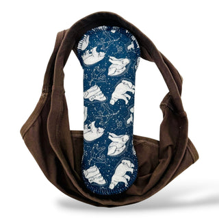 CLOTH LINER LARGE "Polar Zodiacs" (Natural Organic Cotton)
