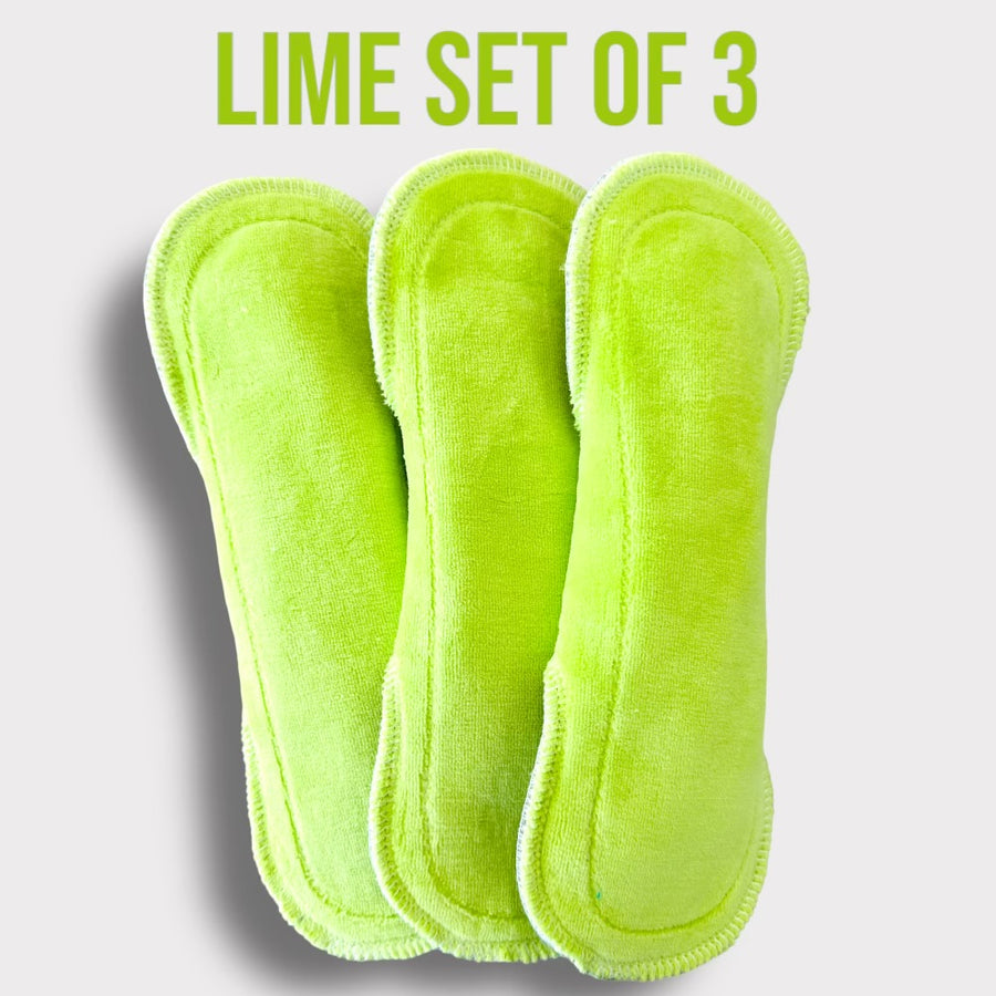 Set of 3 LIME GREEN