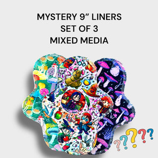 9" LARGE Mystery Print Liners