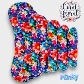 CORAL FLORAL (MINKY)