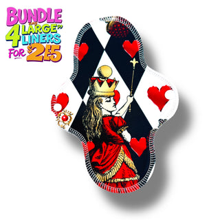 LINER LARGE QUEEN OF HEARTS (STAY DRY)