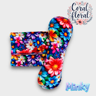 CORAL FLORAL (MINKY)