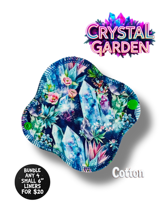 CRYSTAL GARDEN 6" Small Liner (SUPPLEX AND COTTON)