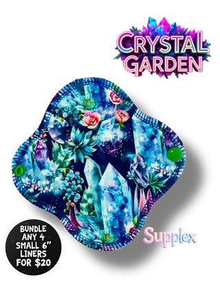 CRYSTAL GARDEN 6" Small Liner (SUPPLEX AND COTTON)