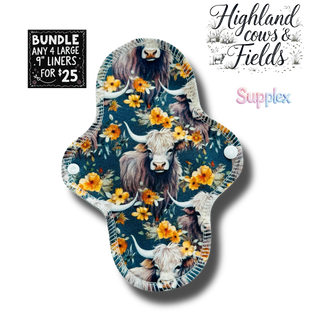 LINER LARGE HIGHLAND COWS & FIELDS (SUPPLEX)