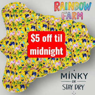 DAY 7 PAD RAINBOW FARM (MINKY & STAY DRY)