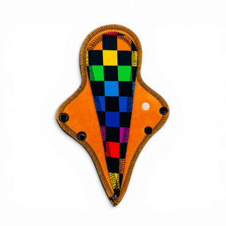 THONG PAD RAINBOW CHECKERS (STAY DRY)