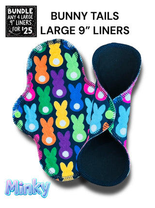 LINER LARGE BUNNY TAILS (MINKY)