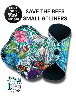 LINER SMALL SAVE THE BEE'S ( STAY DRY)