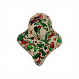 THONG LINER VINTAGE CHRISTMAS CARDINALS (ORGANIC COTTON)
