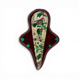 THONG PAD VINTAGE CHRISTMAS CARDINALS (ORGANIC COTTON)
