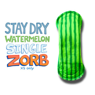 PAD WATERMELON RIND (STAY DRY) **EXTRA SMALL SINGLE ZORB ONLY**