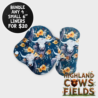 HIGHLAND COWS FIELDS 6" Small Liner (SUPPLEX)