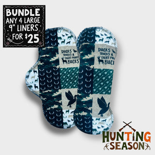 HUNTIN SEASON 9" Large Liner (MINKY)