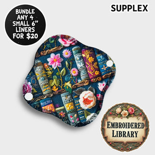 EMBROIDERED LIBRARY  6" Small Liner (SUPPLEX)