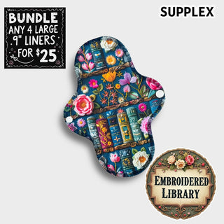 EMBROIDERED LIBRARY 9" Large Liner (SUPPLEX)