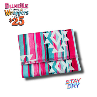 WRAPPER PINK AZTEC (STAY DRY)