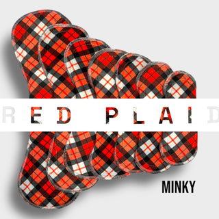 RED PLAID (MINKY)