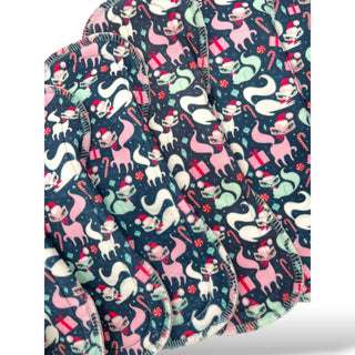 CLOTH PAD "Santa Purrs" (Plush Polartec)