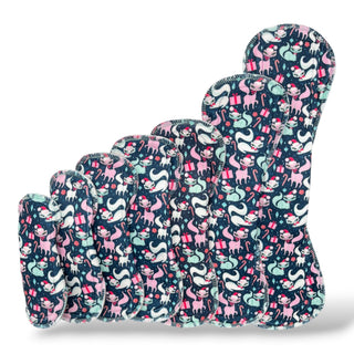 CLOTH PAD "Santa Purrs" (Plush Polartec)